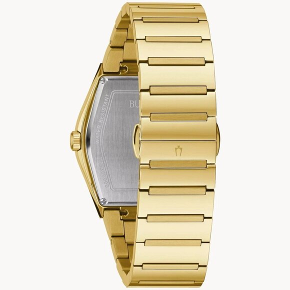 Bulova Gemini Modern Men\'s Quartz Gold Stainless Steel Band Watch 40mm 97A164